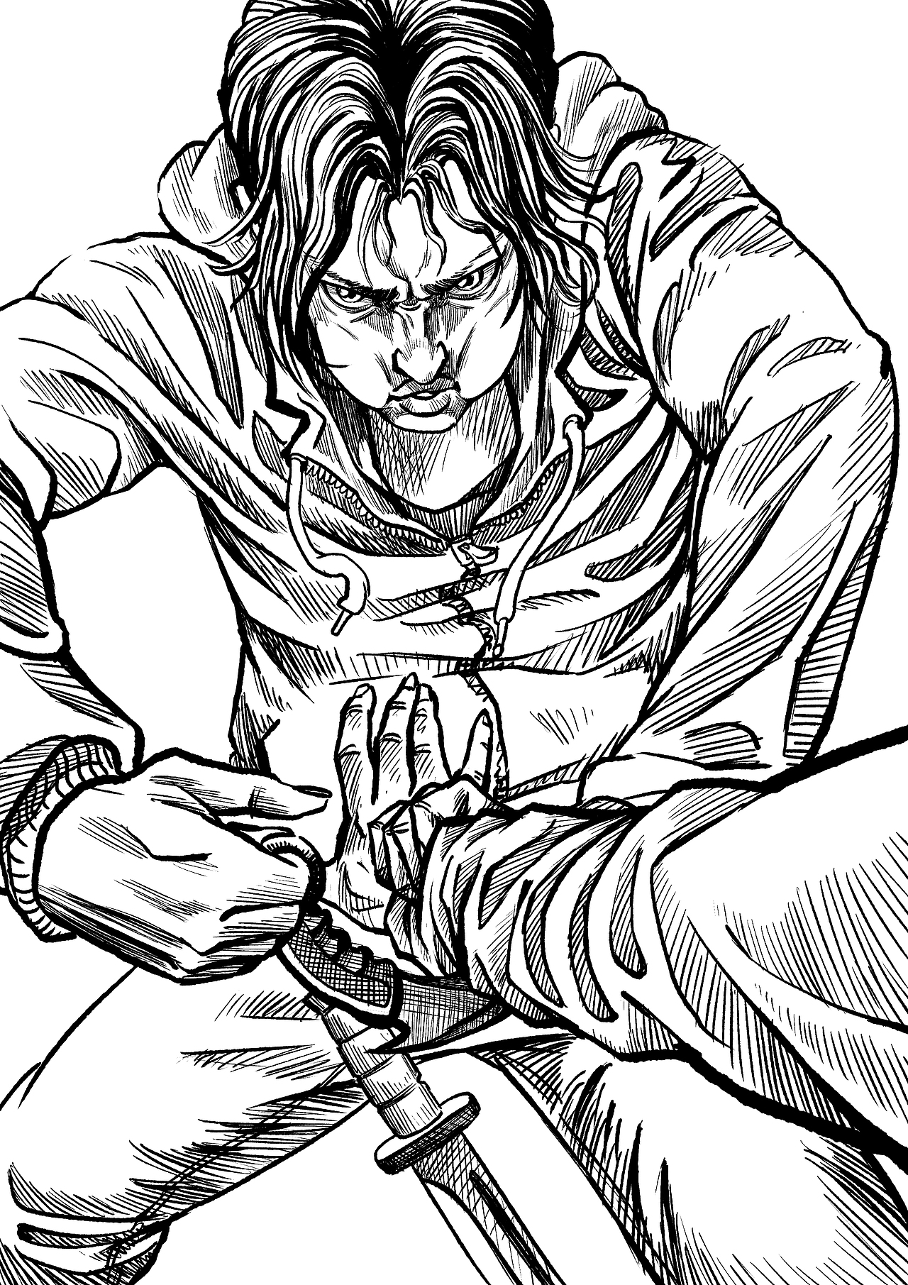 第一人称爪刀战场景