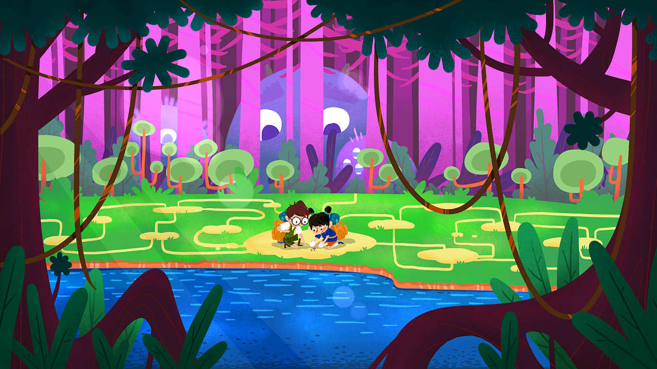 丛林探险|插画|儿童插画|老two - 原创作品 - 站酷 (zcool)