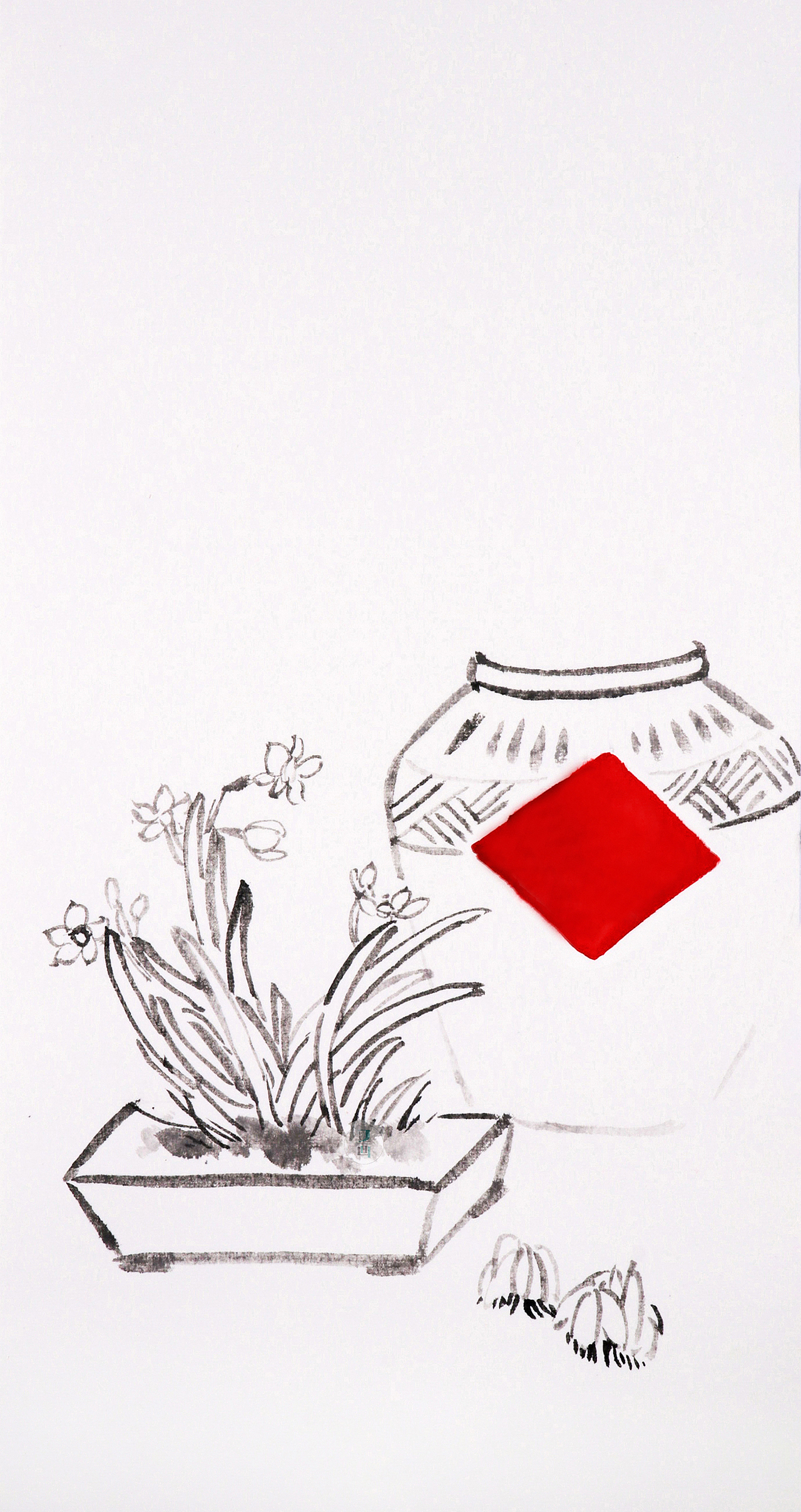 国画——岁朝图绘画步骤分享（图ZMjQzMTgwOTA0） - 绘画 - 站酷设计师又画原创素材 - 站酷ZCOOL