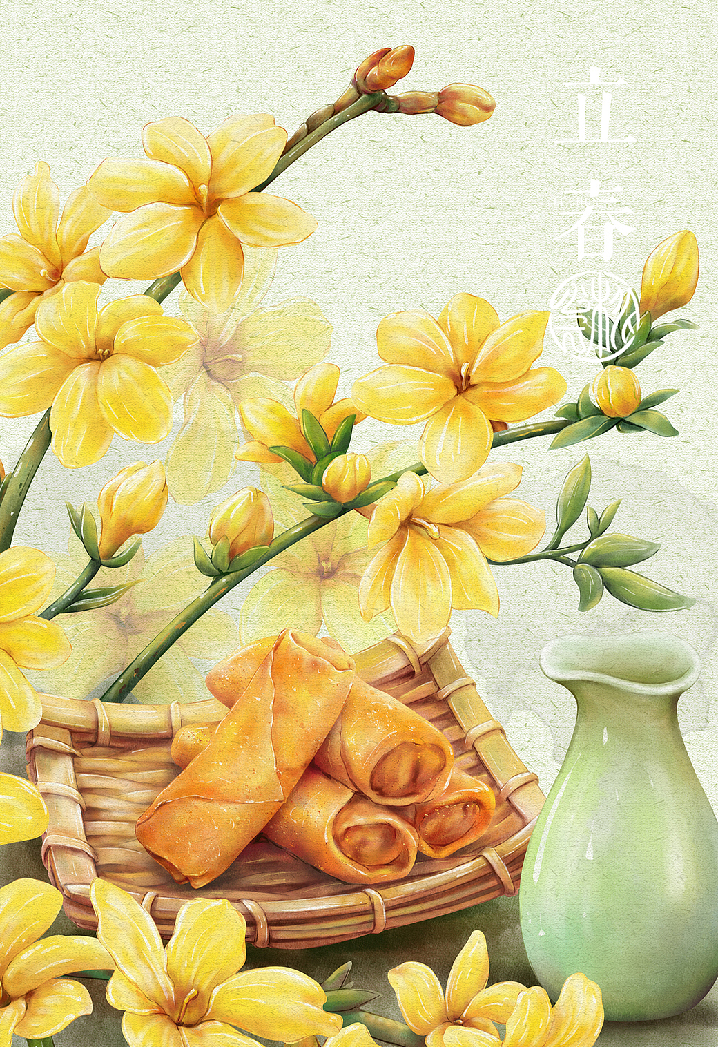 二十四时肴香知·立春（图ZMzMyNDM2NzUy） - 创作习作 - 站酷设计师桃乙原创素材 - 站酷ZCOOL