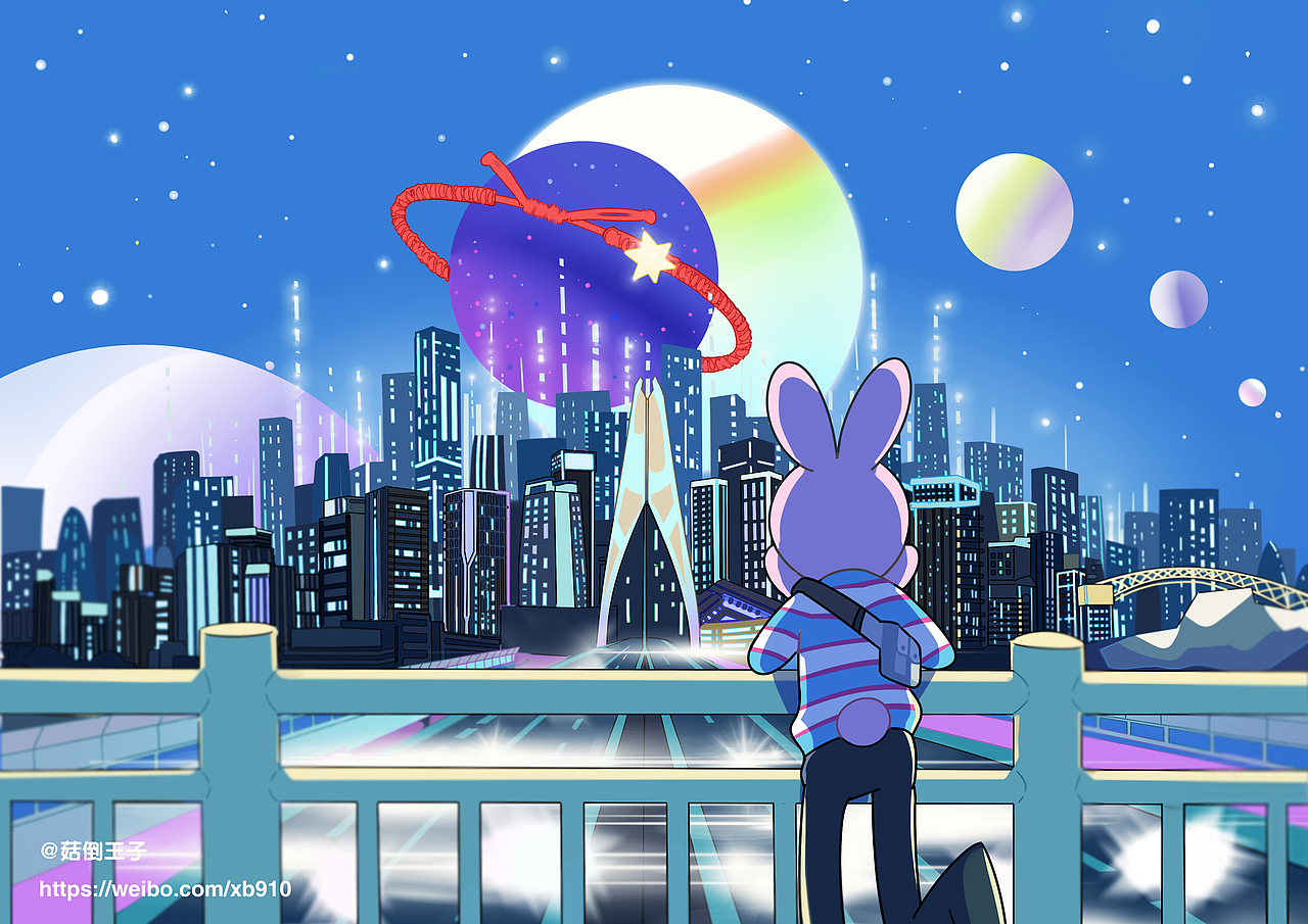 赞比兔，重庆篇（图ZMjU1MzkyMDky） - 艺术插画 - 站酷设计师菇倒王子原创素材 - 站酷ZCOOL