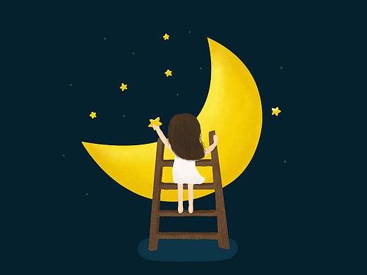 摘星星（个人主页-ZMzU1MDk4MTY=） - 儿童插画 - 站酷设计师zhouxiaoxin原创素材 - 站酷ZCOOL