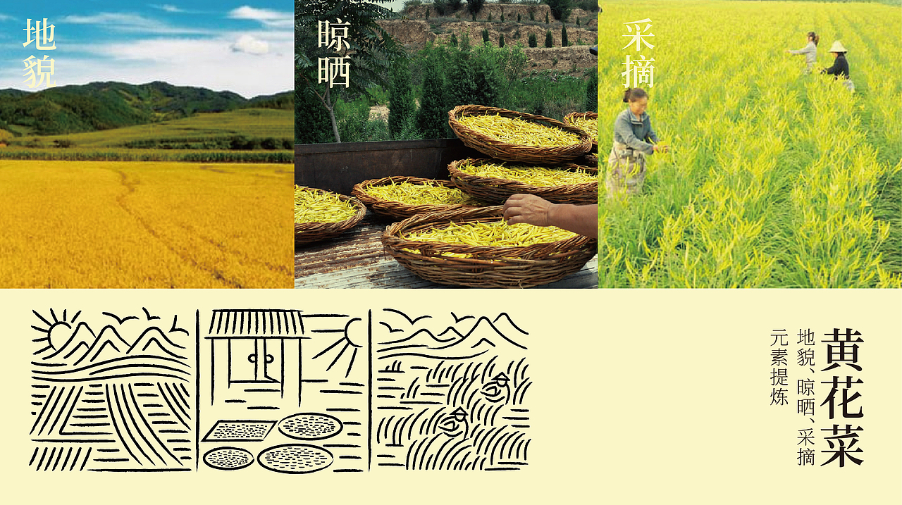 赛上青禾小米和黄花菜的包装设计-四喜包装设计