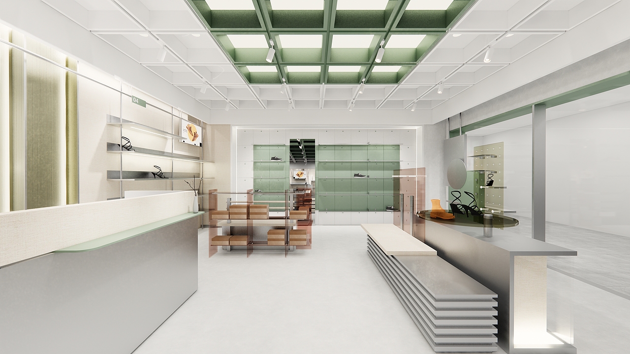 木林森旗下「小森」潮流鞋店（图ZMjc4MDUxNjA4） - 商业空间设计 - 站酷设计师HLKai原创素材 - 站酷ZCOOL