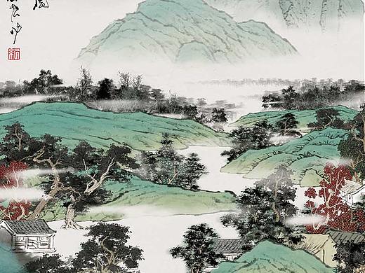 纪保超数字青绿山水：《燕京八景》