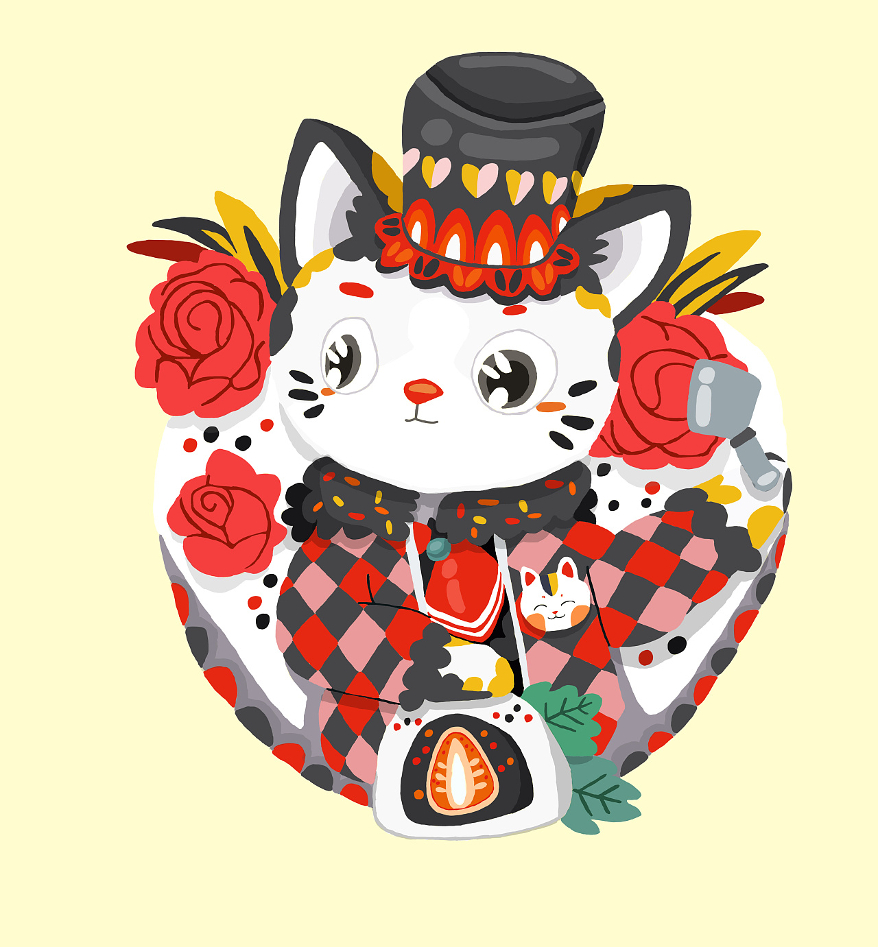 喵星人插画临摹