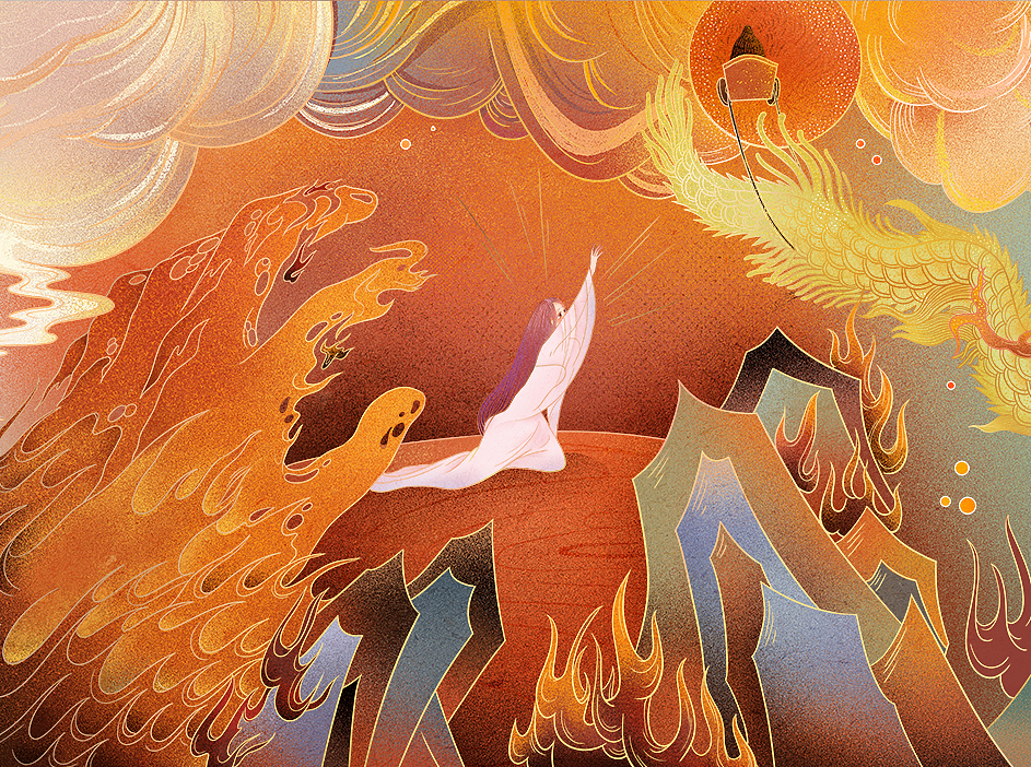 上古神话小说插画（图ZMjMzNDAzNjU2） - 绘本 - 站酷设计师呱呱_原创素材 - 站酷ZCOOL