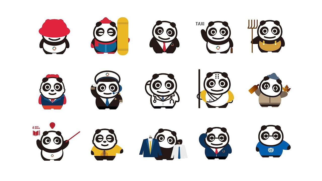 联合国 X 正沃 联合国首届动物动物大使（吉祥物）设计（图ZMTM1NTk5MzI0） - IP形象 - 站酷设计师郑金ZEVRE原创素材 - 站酷ZCOOL