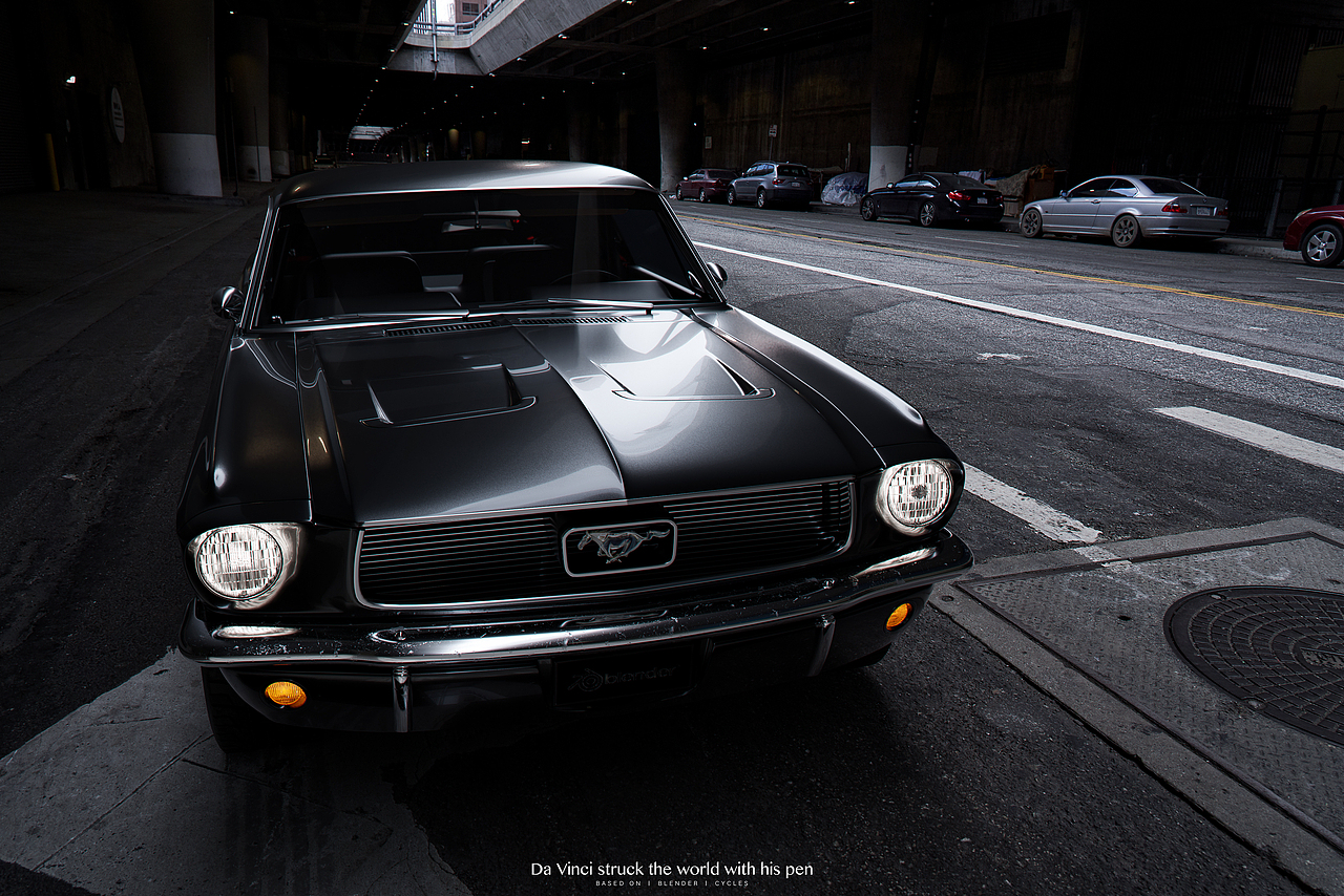 野马Mustang GT 1967【汽车渲染写实】（图ZMjc1Mjg1NzI0） - 机械/交通 - 站酷设计师回家做梦原创素材 - 站酷ZCOOL