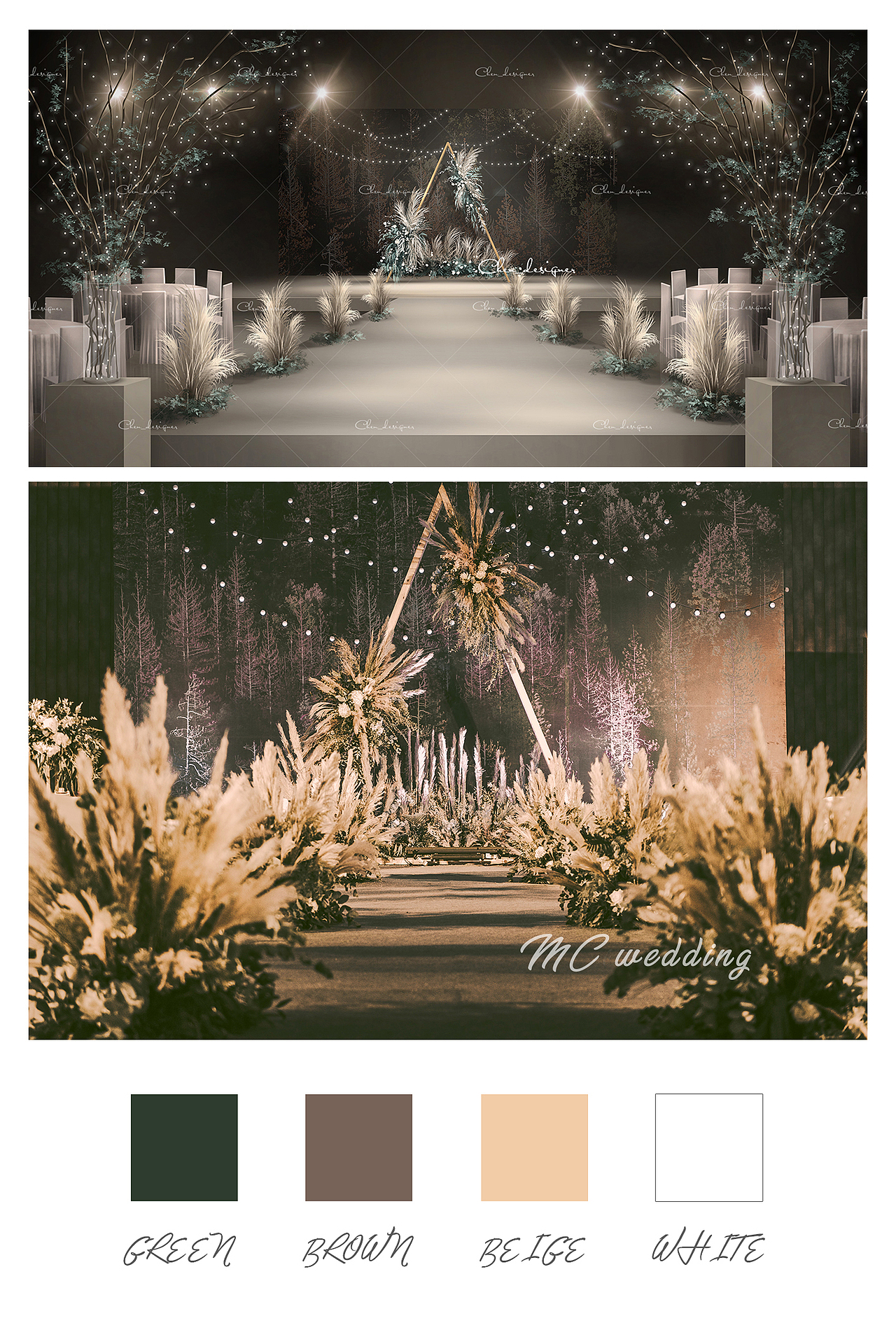 婚礼手绘设计图