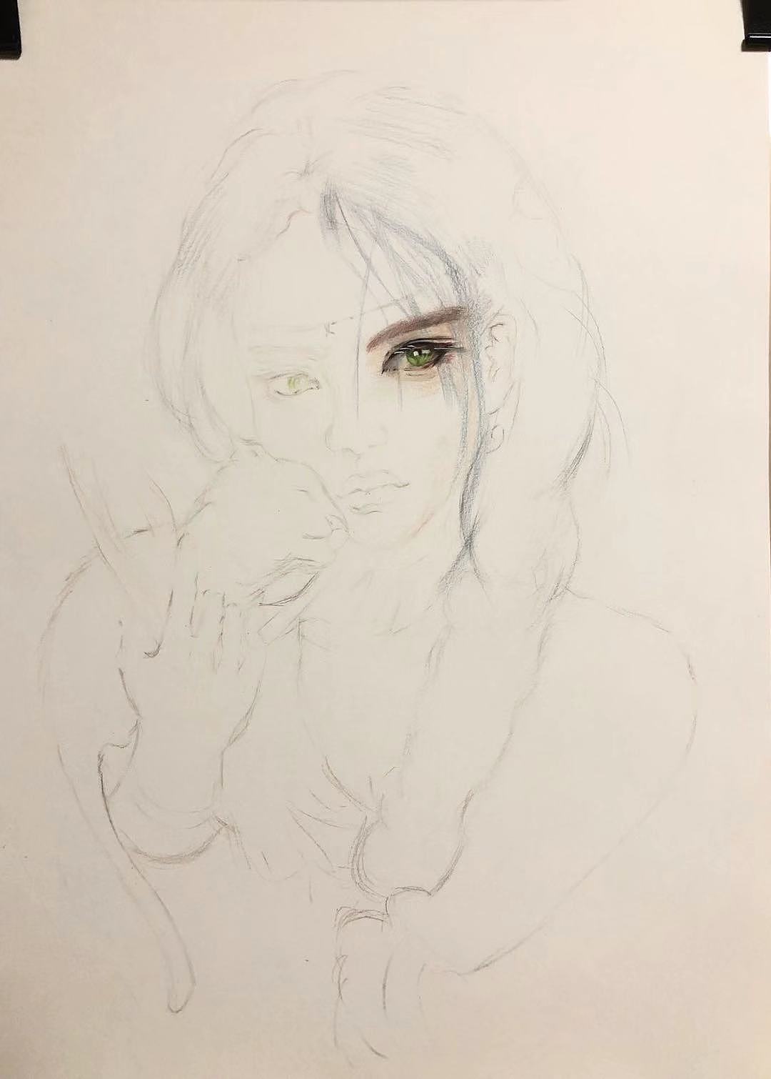 彩铅手绘鬼刀风铃