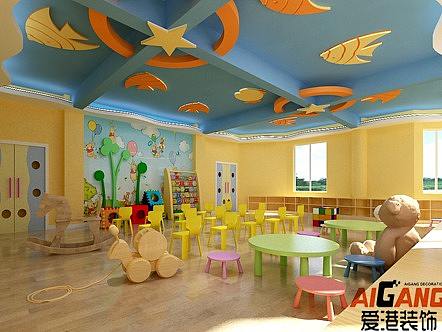涪陵幼儿园装修设计_幼儿园设计规划_幼儿园装饰效果图