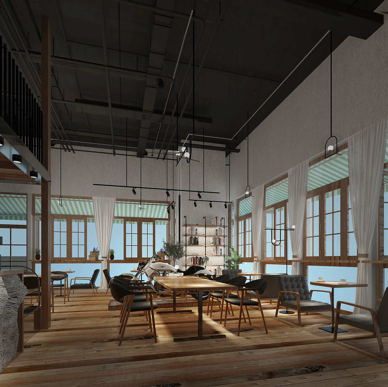 阿斯特汀咖啡厅（图ZMjE2MDEwNzUy） - 家装设计 - 站酷设计师研筑舍设计研究室原创素材 - 站酷ZCOOL