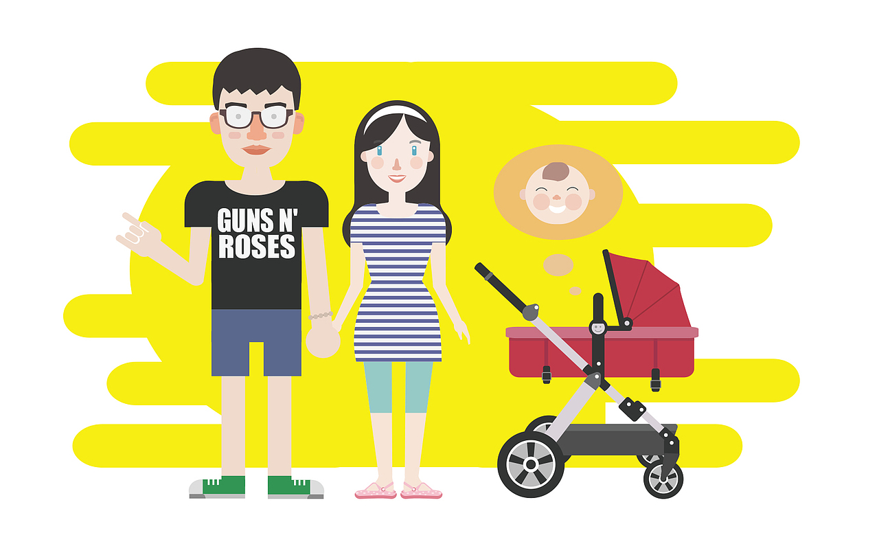 如果小朋友一家（图ZMjA3NDU4NDg=） - 商业插画 - 站酷设计师aking456原创素材 - 站酷ZCOOL