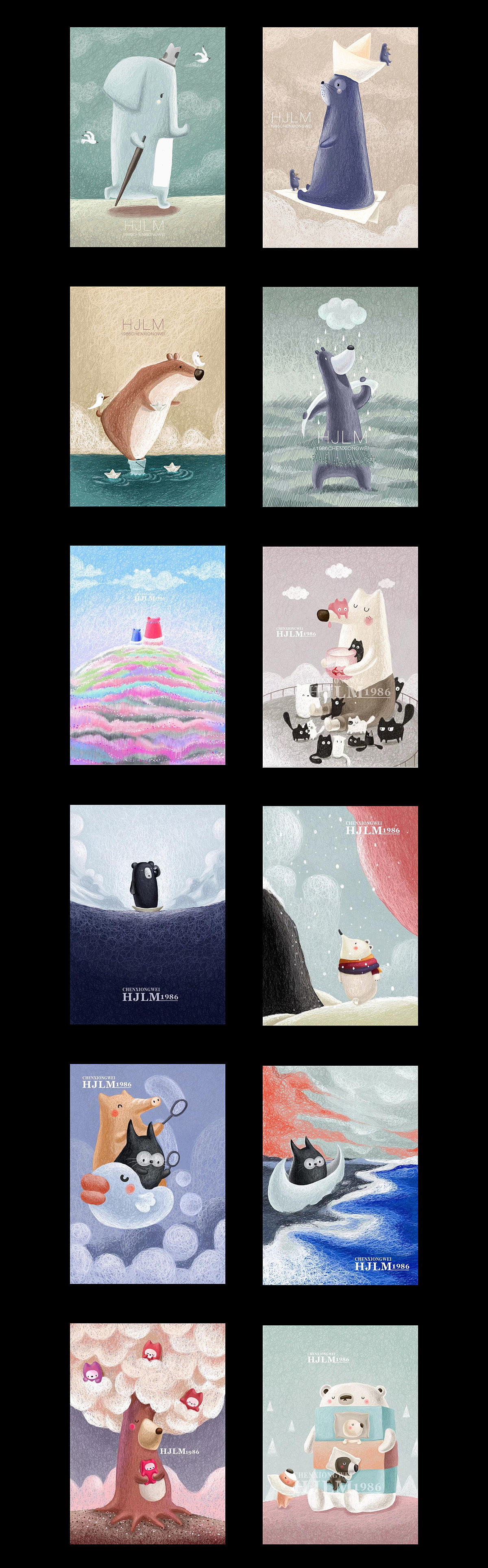 【2018作品合集】画近你我的距离（图ZMTQwMDczMjY0） - 艺术插画 - 站酷设计师画距联盟HJLM原创素材 - 站酷ZCOOL