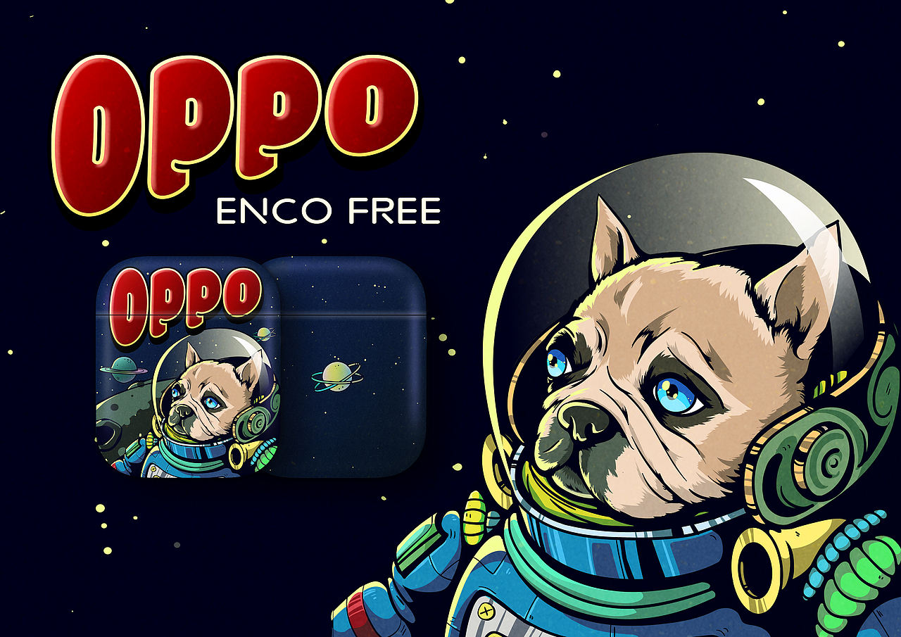 OPPO Enco Free 星际旅行（图ZMTkyODc4MDA4） - 图案 - 站酷设计师KINNNI原创素材 - 站酷ZCOOL