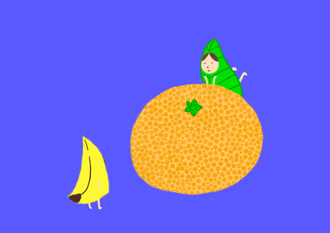 香蕉与橘子|插画|儿童插画|圆不溜丢丢 - 原创作品 - 站酷 (zcool)