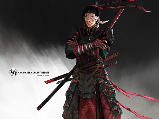 武士设计02（个人主页-ZNDM2NjM0MzI=） - 概念设定 - 站酷设计师Alias宁原创素材 - 站酷ZCOOL