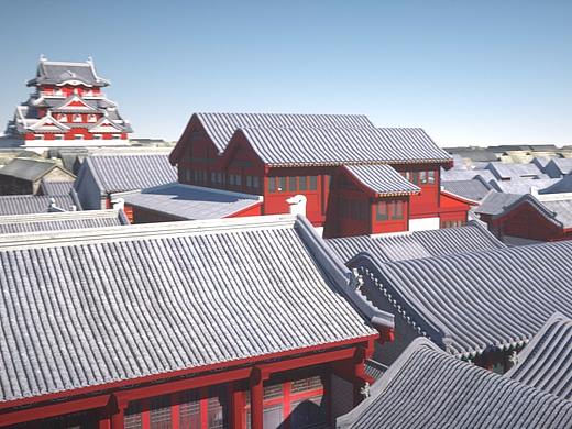 C4D长镜头-徽派建筑