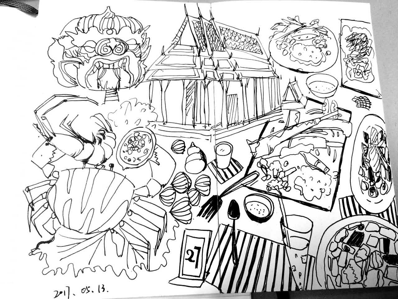 旅行速寫（圖ZNzk2MTYyNDQ=） - 創(chuàng)作習作 - 站酷設計師亦十八L原創(chuàng)素材 - 站酷ZCOOL