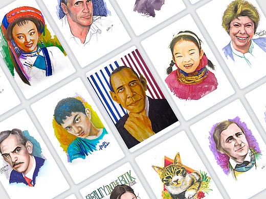 高中時期的一組馬克筆肖像（個人主頁-ZMzM0Mzk1NzY=） - 創(chuàng)作習作 - 站酷設計師易烤生原創(chuàng)素材 - 站酷ZCOOL