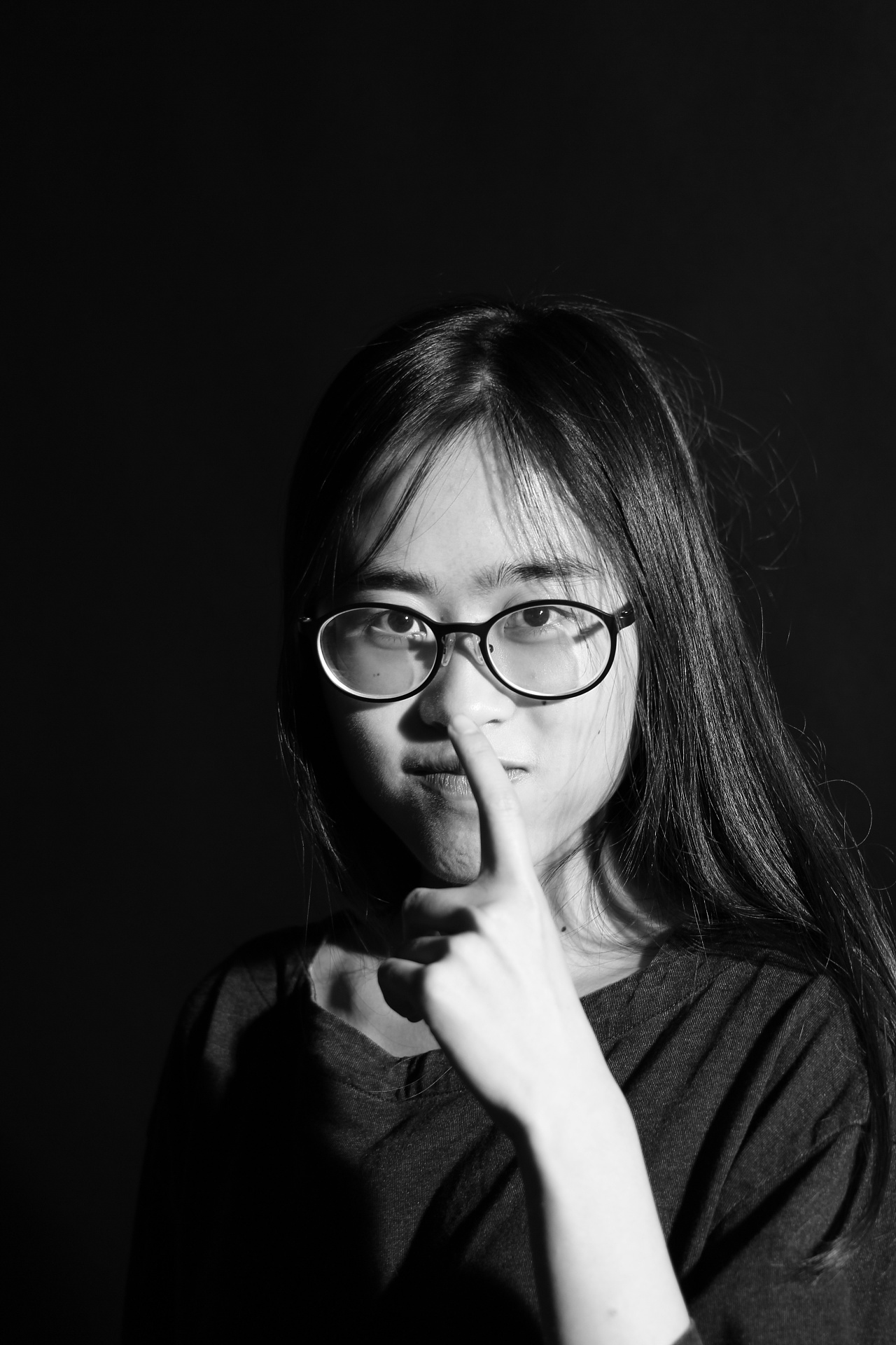 黑白人像练习