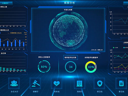 大屏幕數(shù)據(jù)可視化（個人主頁-ZMzY4ODIwMzI=） - APP界面 - 站酷設計師情空的貓原創(chuàng)素材 - 站酷ZCOOL