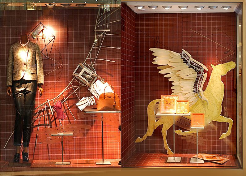 爱马仕2011秋季橱窗设计 Hermes Fall window design