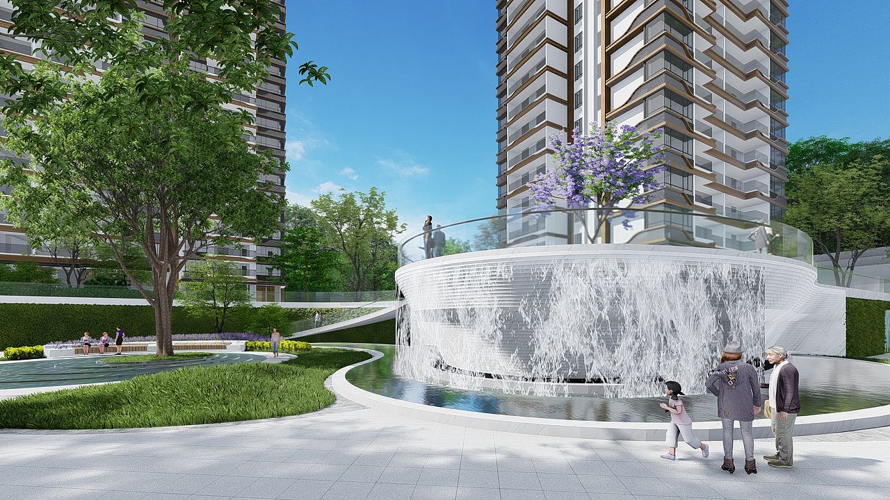 广州 · 住宅景观（图ZMjkxNjM3MTc2） - 景观设计 - 站酷设计师噜嚕噜噜鲁鲁修原创素材 - 站酷ZCOOL