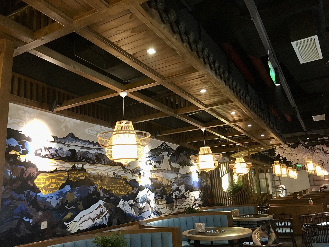 墙绘主题背景手绘（家装背景，工装背景）景点文化打造（图ZMjE1MDc0MTY0） - 新锐潮流插画 - 站酷设计师壁尚手绘贵州墙绘原创素材 - 站酷ZCOOL