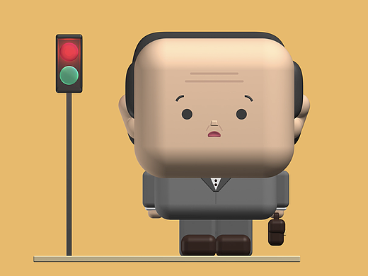 中年社畜在线等灯（个人主页-ZNTU1MjUzNjA=） - 动画/影视 - 站酷设计师格巨巨原创素材 - 站酷ZCOOL