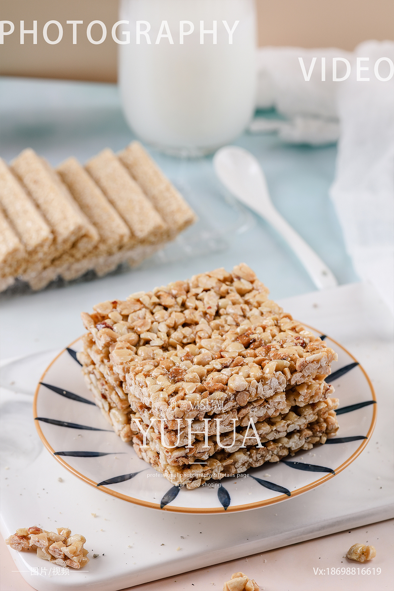 花生酥摄影芝麻酥白芝麻黑芝麻糖拍照零食休闲小吃拍摄