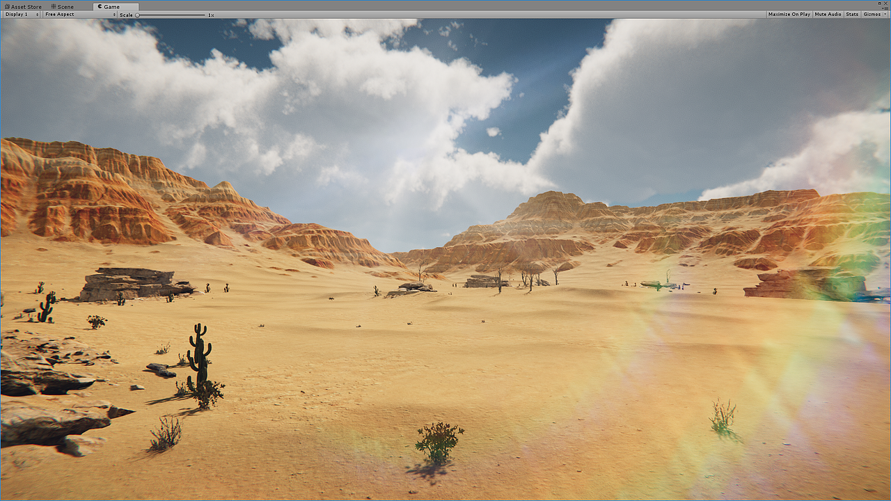 Unity 地形 沙漠峡谷