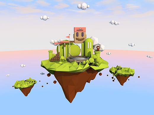 低多边形（个人主页-ZMjkxNTg5NDQ=） - 其他三维 - 站酷设计师Agatha怡原创素材 - 站酷ZCOOL