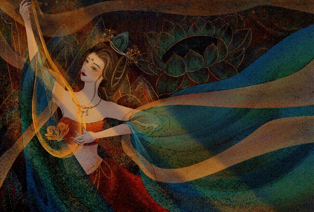 原创手绘【石窟壁仙】