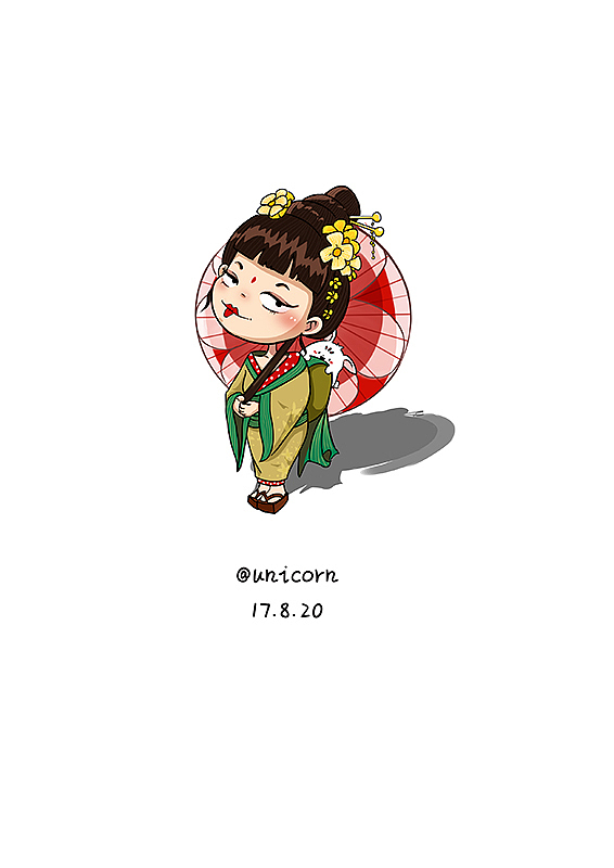 每日一画_桃小淘 27/100（图ZODkwNDg2ODQ=） - 新锐潮流插画 - 站酷设计师unciorn原创素材 - 站酷ZCOOL
