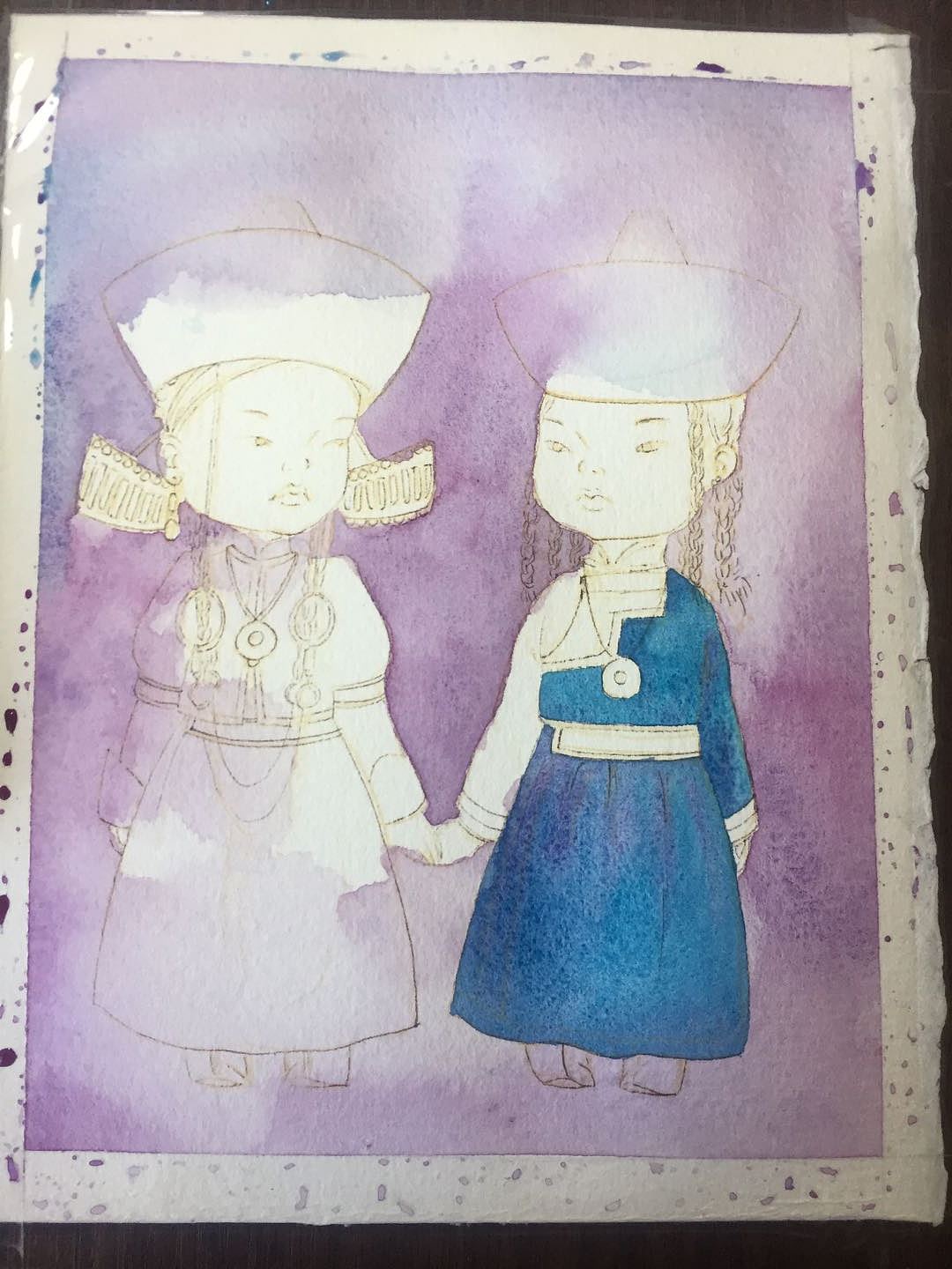 布里亚特少女——绘画过程（图ZMTgyNjY5MjM2） - 创作习作 - 站酷设计师surbadrah飞原创素材 - 站酷ZCOOL