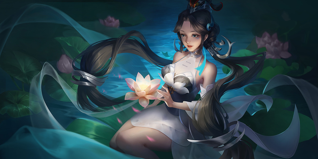 王者荣耀中大乔的白鹤梁神女皮肤