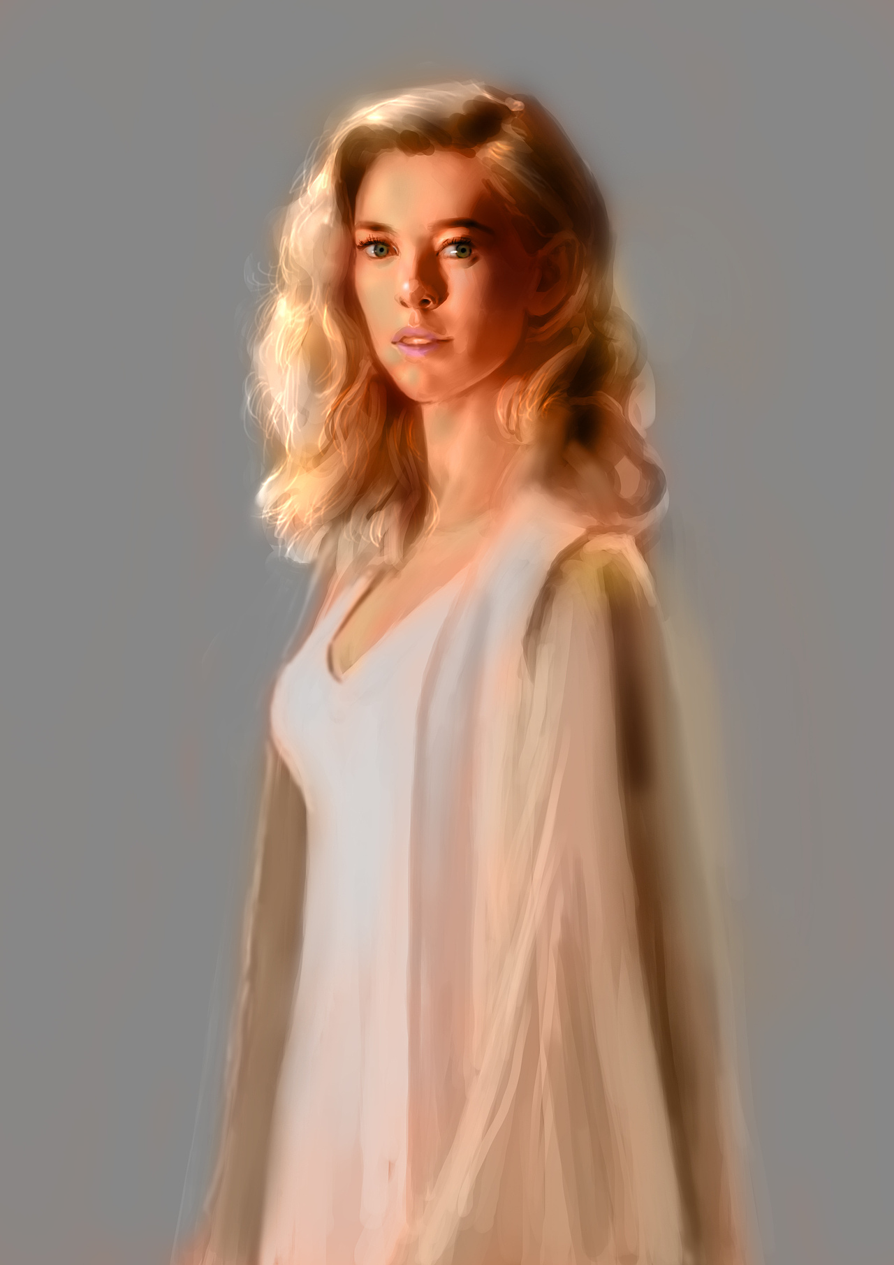 白寡妇肖像及绘画过程（图ZMTI4Nzg2ODY0） - 绘画 - 站酷设计师今山原创素材 - 站酷ZCOOL