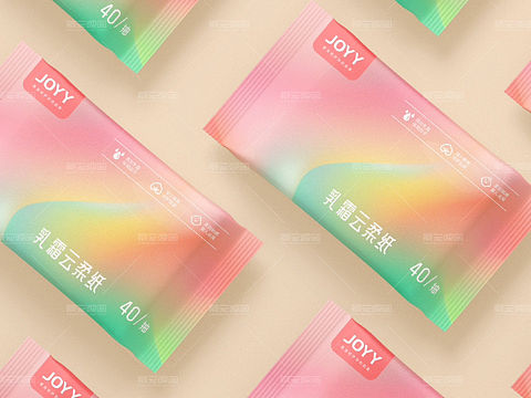 少女感白日梦风格包装纸巾包装设计（小小设计案例之）