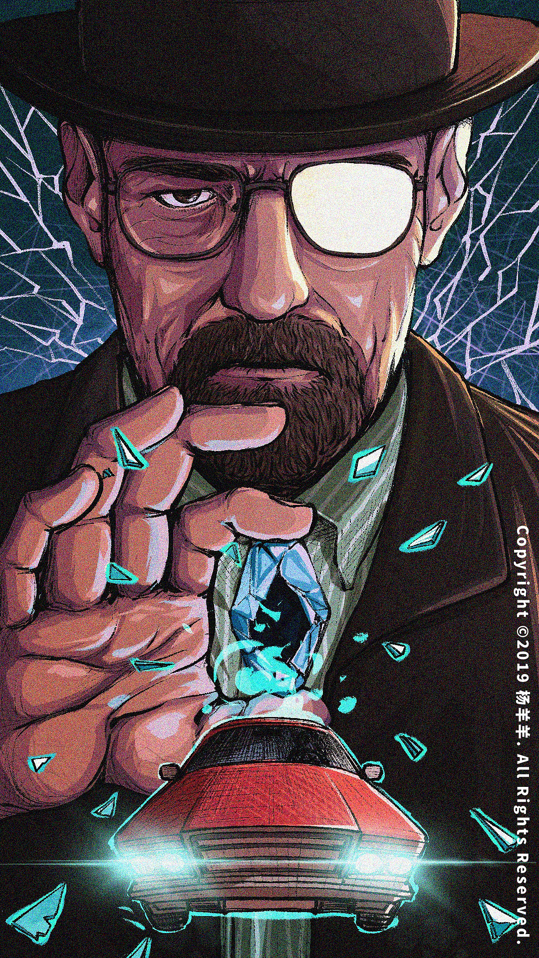 绝命毒师—续命之徒#电影插画海报再创作