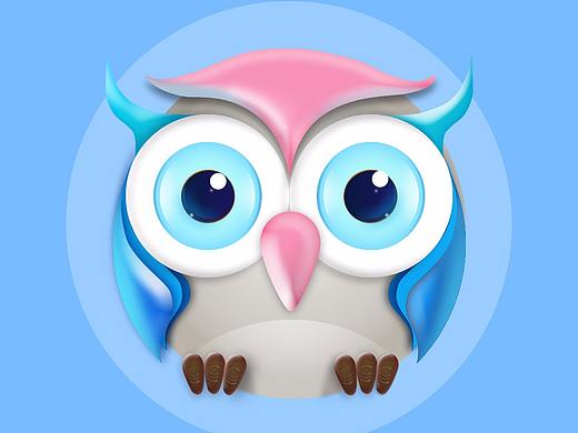 卡通猫头鹰