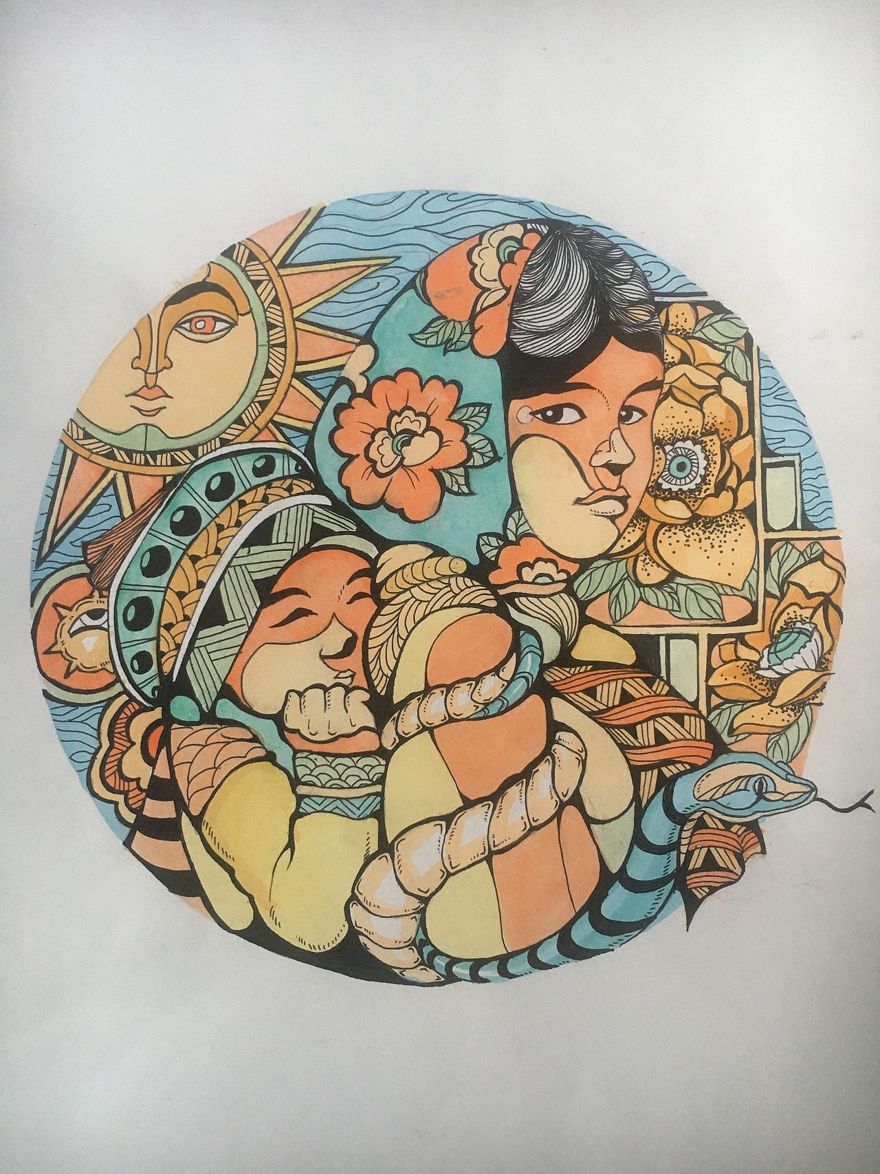 考研装饰画 考研海报设计 原创(深圳大圣教育)|插画|艺术插画|大圣