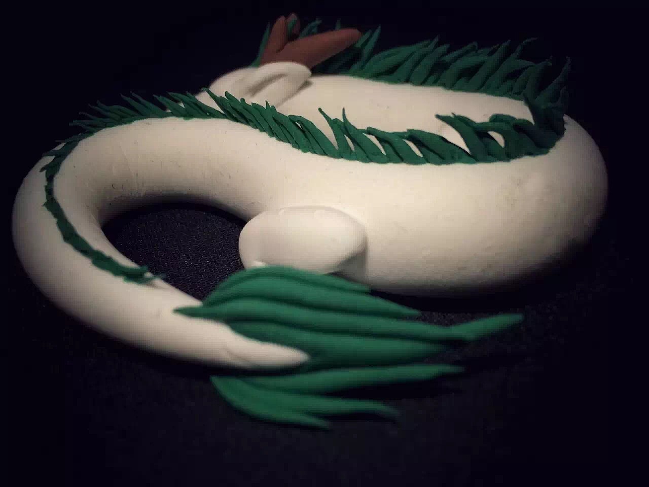 手作-小白龙超轻粘土