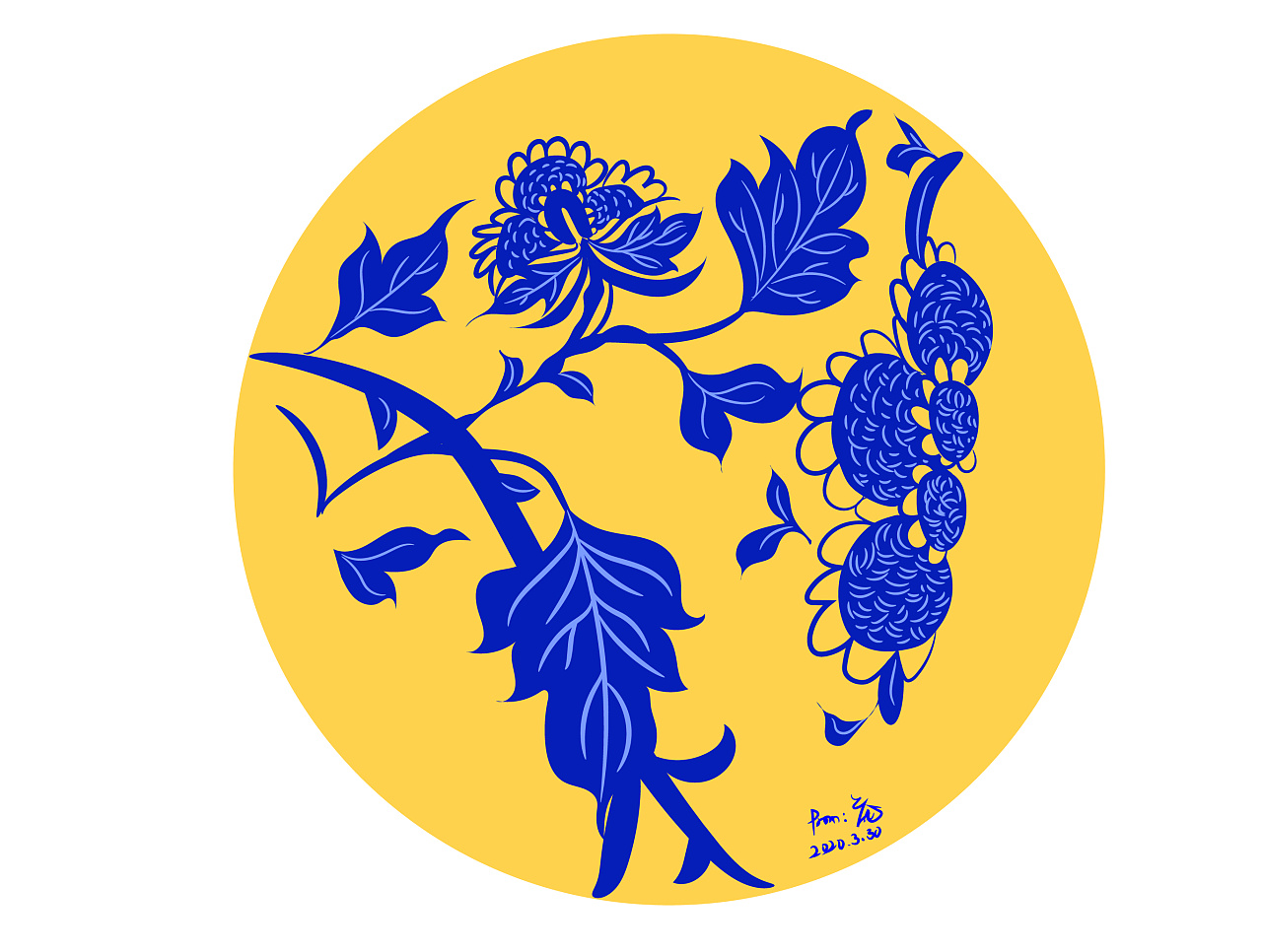 古董纹样插画设计