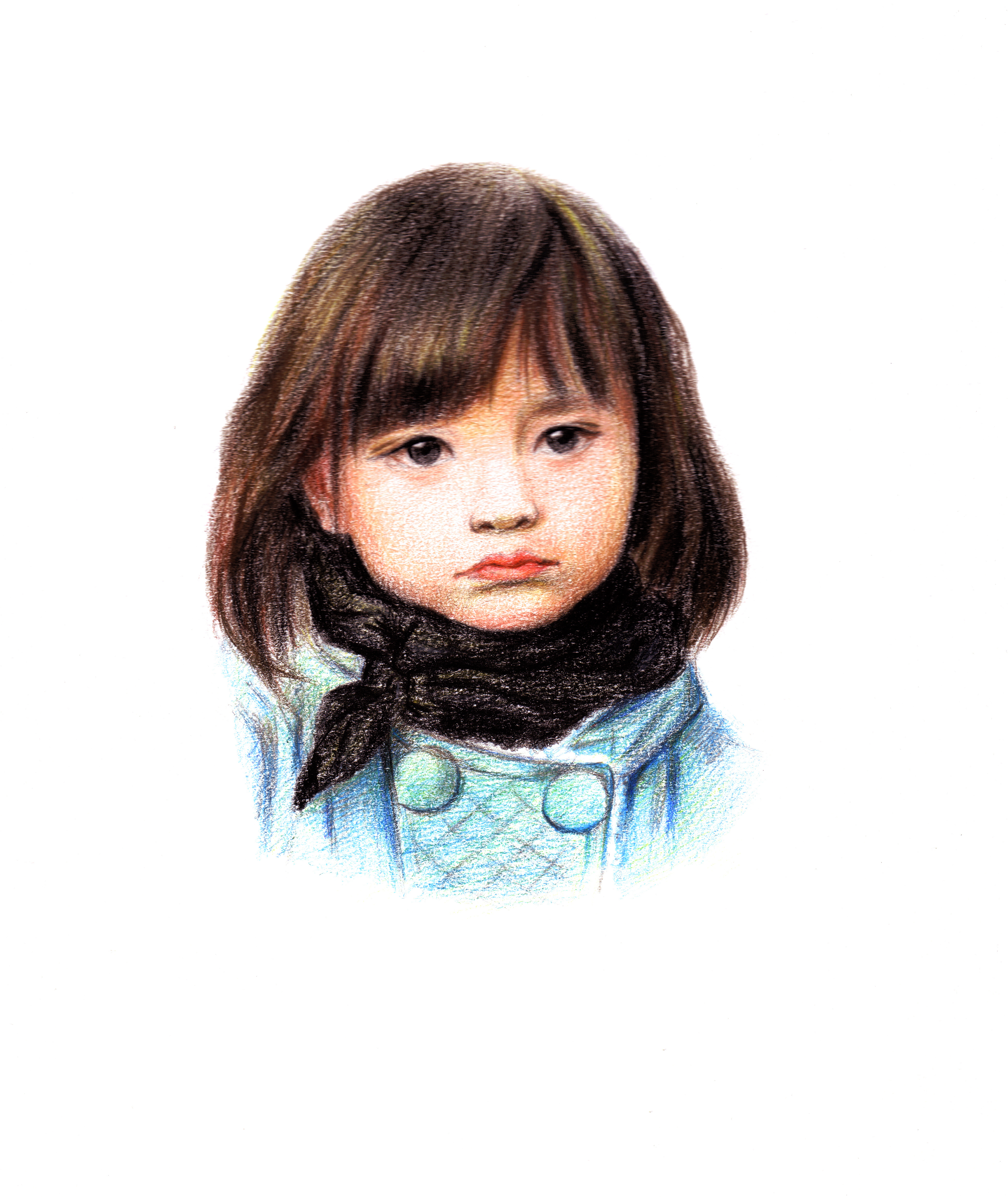 彩铅人物临摹练习