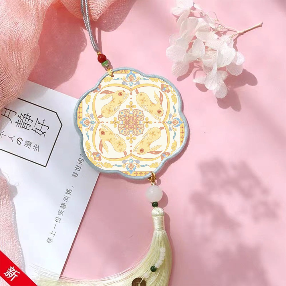 纹样设计｜中秋至-瑞兔送福（图ZMzc3MjQ3MDcy） - 商业插画 - 站酷设计师捕捉一只长云原创素材 - 站酷ZCOOL