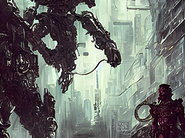 #站酷梦笔#十二生肖，老鼠，狂暴战士，机甲，金属，d&