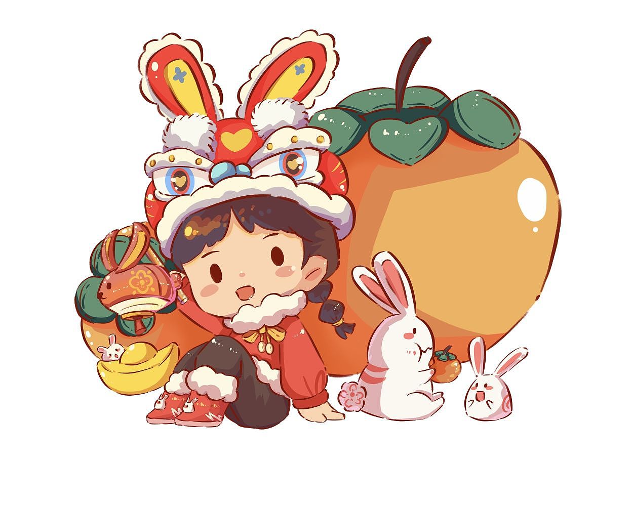 新的一年一定~平安健康最重要（圖ZMzI4MzQ5ODYw） - 兒童插畫 - 站酷設(shè)計師Philo_原創(chuàng)素材 - 站酷ZCOOL