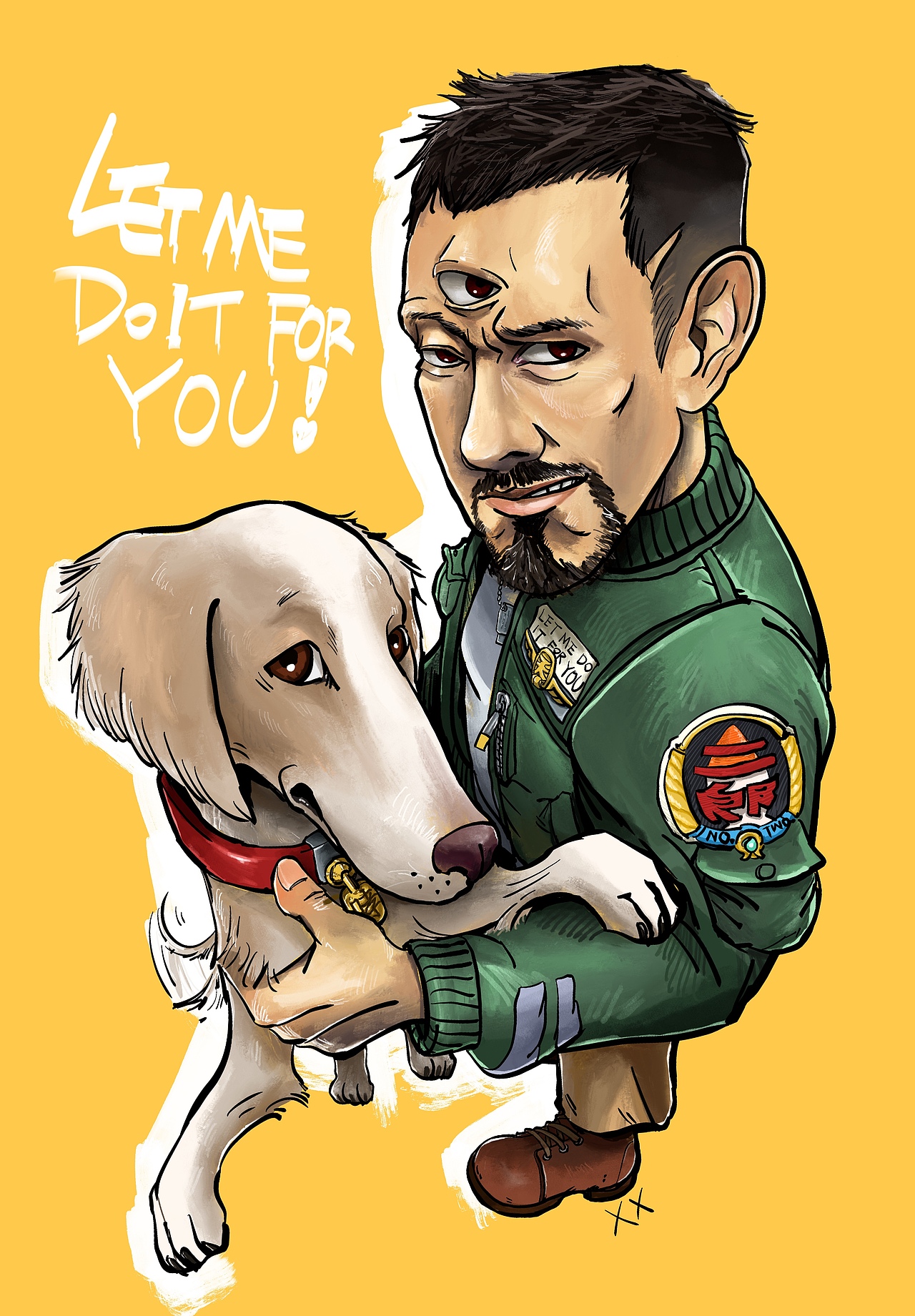 【叉插画】二郎神